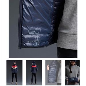 Orage size Medium packable down jacket